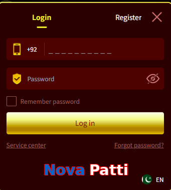 Nova Patti login preview